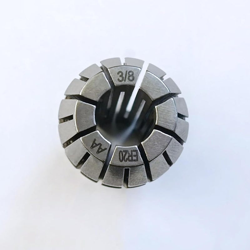 WEXWE Tools ER20 3/8 Inch Size High Precision Spring Collets Set, Accuracy Within 0.008 mm,Within 5000RMP router collets For CNC Milling Engraving Chuck Lathe Tool Holder Workholding Engraving,1pcs - Image 2